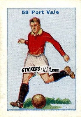 Figurina Port Vale - Football Team Cards 1934
 n. 58 - D.C. Thomson