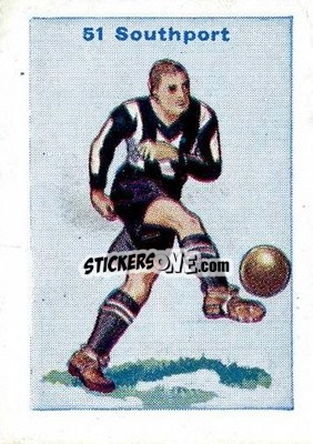 Sticker Southport - Football Team Cards 1934
 n. 51 - D.C. Thomson