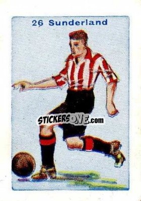 Sticker Sunderland - Football Team Cards 1934
 n. 26 - D.C. Thomson