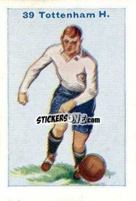 Sticker Tottenham Hotspur - Football Team Cards 1934
 n. 39 - D.C. Thomson