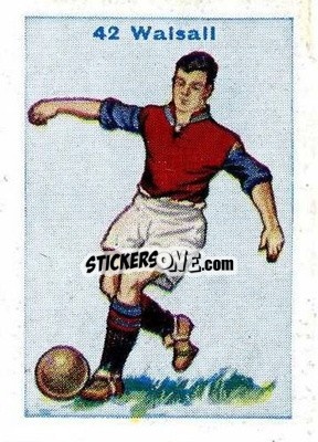 Sticker Walsall - Football Team Cards 1934
 - D.C. Thomson