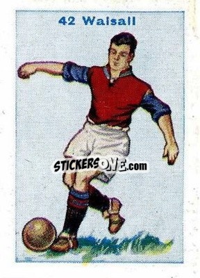 Sticker Walsall - Football Team Cards 1934
 n. 42 - D.C. Thomson