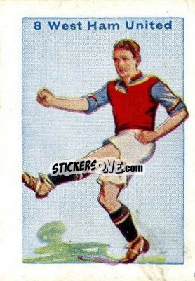 Sticker West Ham United - Football Team Cards 1934
 n. 8 - D.C. Thomson