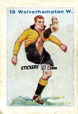 Sticker Wolverhampton Wanderers - Football Team Cards 1934
 n. 18 - D.C. Thomson
