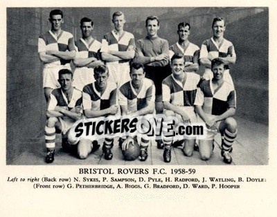 Cromo Bristol Rovers F.C. - Football Teams 1958-1959
 n. 14 - Fleetway
