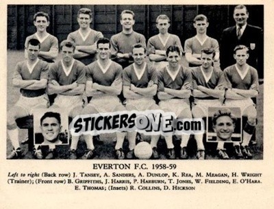 Figurina Everton F.C. - Football Teams 1958-1959
 - Fleetway
