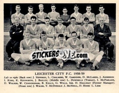 Sticker Leicester City F.C. - Football Teams 1958-1959
 - Fleetway
