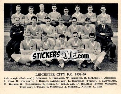 Sticker Leicester City F.C. - Football Teams 1958-1959
 n. 5 - Fleetway
