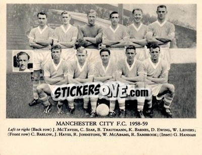 Sticker Manchester City F.C. - Football Teams 1958-1959
 - Fleetway
