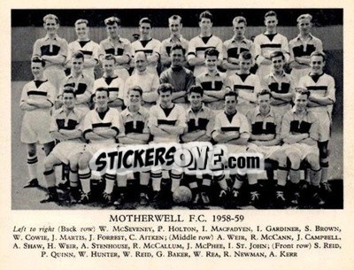 Sticker Motherwell F.C. - Football Teams 1958-1959
 - Fleetway
