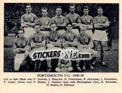 Figurina Portsmouth F.C. - Football Teams 1958-1959
 n. 8 - Fleetway

