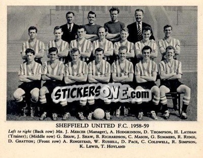 Figurina Sheffield United F.C. - Football Teams 1958-1959
 - Fleetway
