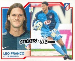 Sticker Leo Franco - Liga Spagnola 2007-2008 n. 63 - Colecciones ESTE