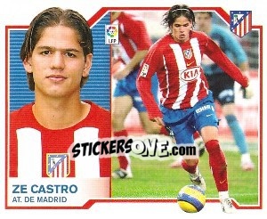 Cromo Ze Castro - Liga Spagnola 2007-2008 - Colecciones ESTE