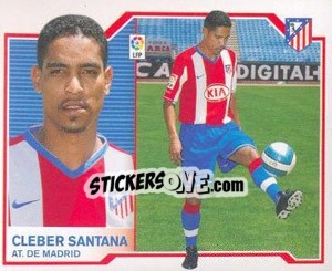 Sticker Cléber Santana - Liga Spagnola 2007-2008 n. 80 - Colecciones ESTE