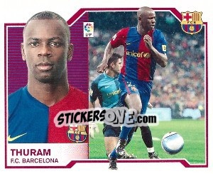 Sticker Lilian Thuram - Liga Spagnola 2007-2008 n. 97 - Colecciones ESTE