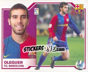 Sticker Oleguer - Liga Spagnola 2007-2008 n. 98 - Colecciones ESTE