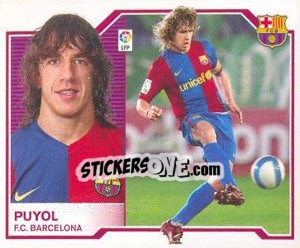 Sticker Puyol - Liga Spagnola 2007-2008 - Colecciones ESTE
