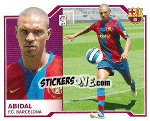 Sticker Abidal - Liga Spagnola 2007-2008 n. 101 - Colecciones ESTE