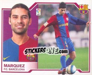 Sticker Rafael Marquez - Liga Spagnola 2007-2008 n. 102 - Colecciones ESTE