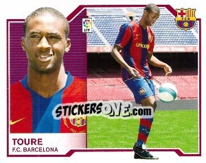 Sticker Yaya Touré - Liga Spagnola 2007-2008 n. 103 - Colecciones ESTE