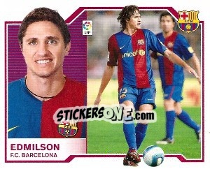 Sticker Edmilson - Liga Spagnola 2007-2008 n. 105 - Colecciones ESTE