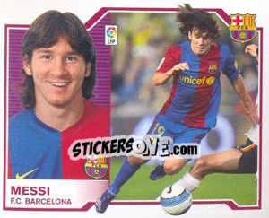 Sticker Messi - Liga Spagnola 2007-2008 n. 111 - Colecciones ESTE