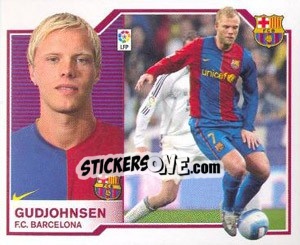 Sticker Gudjohnsen - Liga Spagnola 2007-2008 - Colecciones ESTE