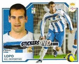 Figurina Lopo - Liga Spagnola 2007-2008 n. 158 - Colecciones ESTE