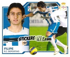 Sticker Filipe Luis - Liga Spagnola 2007-2008 - Colecciones ESTE