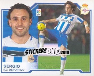 Figurina Sergio - Liga Spagnola 2007-2008 n. 163 - Colecciones ESTE