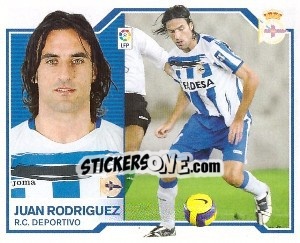 Sticker Juan Rodríguez - Liga Spagnola 2007-2008 n. 168 - Colecciones ESTE