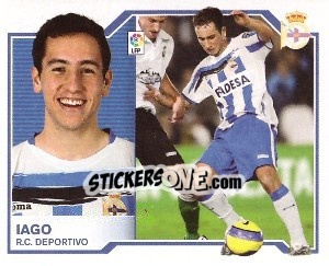 Cromo Iago - Liga Spagnola 2007-2008 - Colecciones ESTE