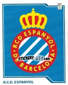 Sticker Escudo ESPANYOL - Liga Spagnola 2007-2008 n. 181 - Colecciones ESTE
