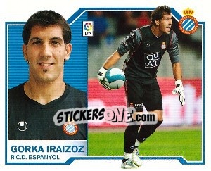 Cromo Gorka Iraizoz - Liga Spagnola 2007-2008 n. 184 - Colecciones ESTE