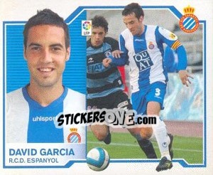 Sticker David García - Liga Spagnola 2007-2008 - Colecciones ESTE