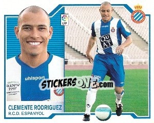 Cromo Clemente Rodríguez - Liga Spagnola 2007-2008 - Colecciones ESTE