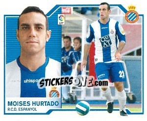 Cromo Moisés Hurtado - Liga Spagnola 2007-2008 - Colecciones ESTE