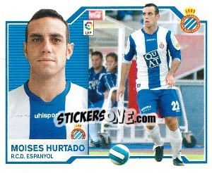 Sticker Moisés Hurtado - Liga Spagnola 2007-2008 n. 192 - Colecciones ESTE