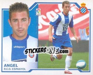 Figurina Ángel - Liga Spagnola 2007-2008 n. 196 - Colecciones ESTE