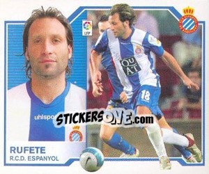 Cromo Rufete - Liga Spagnola 2007-2008 - Colecciones ESTE