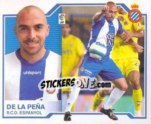 Sticker De La Peña - Liga Spagnola 2007-2008 n. 198 - Colecciones ESTE