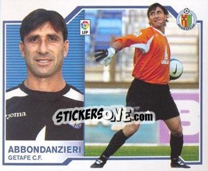 Sticker Abbondanzieri - Liga Spagnola 2007-2008 n. 213 - Colecciones ESTE