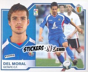 Figurina Del Moral - Liga Spagnola 2007-2008 n. 230 - Colecciones ESTE