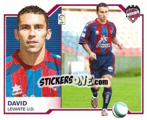 Cromo David - Liga Spagnola 2007-2008 - Colecciones ESTE