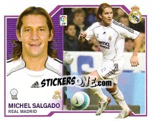 Sticker Michel Salgado - Liga Spagnola 2007-2008 - Colecciones ESTE