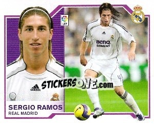 Sticker Sergio Ramos - Liga Spagnola 2007-2008 - Colecciones ESTE