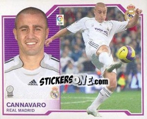 Sticker Cannavaro - Liga Spagnola 2007-2008 n. 284 - Colecciones ESTE