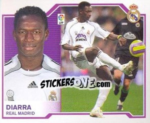 Cromo Mahamadou Diarra - Liga Spagnola 2007-2008 n. 285 - Colecciones ESTE