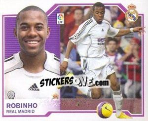 Sticker Robinho - Liga Spagnola 2007-2008 - Colecciones ESTE